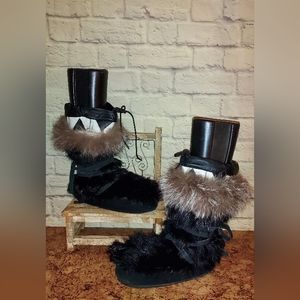 Beaver & Fox Fur Mukluk Boots